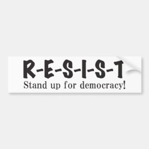 RESIST - B&W AUTOAUFKLEBER