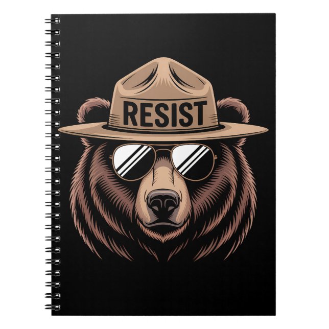 Resist Bear Ranger Notizblock (Vorderseite)