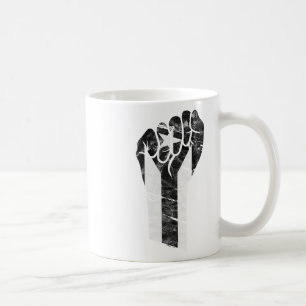 Resist Black Puerto Rico Flag Resiste Fist Puño Kaffeetasse