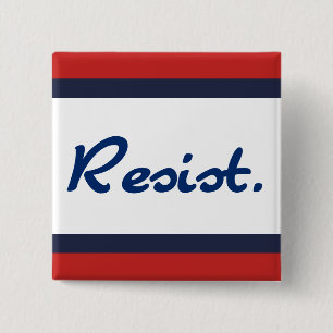 Resist Blue Resistance Anti-Trump-Demokraten Button