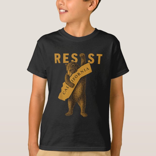 Resist California Bear  T-Shirt (Vorderseite)