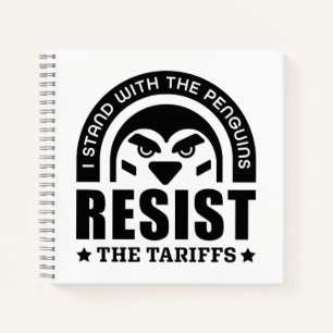 Resist der Zollpinguin Notizbuch