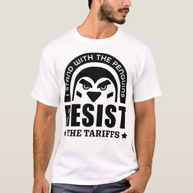 Resist der Zollpinguin T-Shirt (Vorderseite)