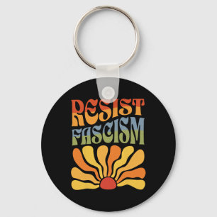 Resist Faschismus Retro Boho Feminist Pro Choice H Schlüsselanhänger