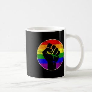 Resist Fist Rainbow Lesbian Gay Lgbt Stärke Power Kaffeetasse