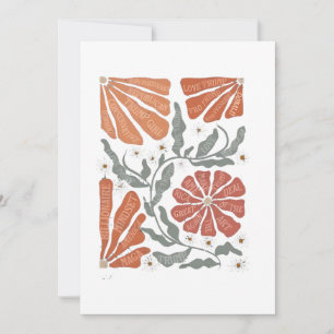 RESIST Floral Anti Trump politischer Protest Feiertagskarte