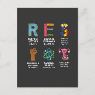 Resist Floral LGBTQ Rechte Trans Equality Einladungspostkarte