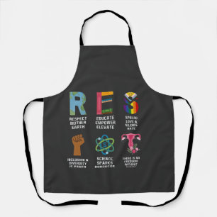 Resist Floral LGBTQ Rechte Trans Equality Schürze