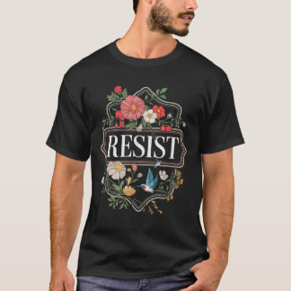 Resist Floral Protest Trump gegen Trump T-Shirt