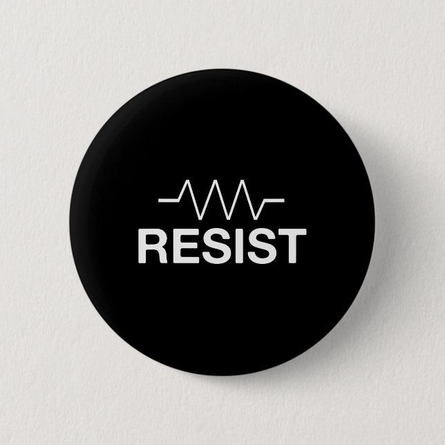 Resist Funny Electronics Circuit Resistor Button (Vorderseite)