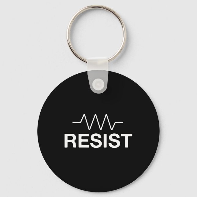 Resist Funny Electronics Circuit Resistor Schlüsselanhänger (Vorderseite)