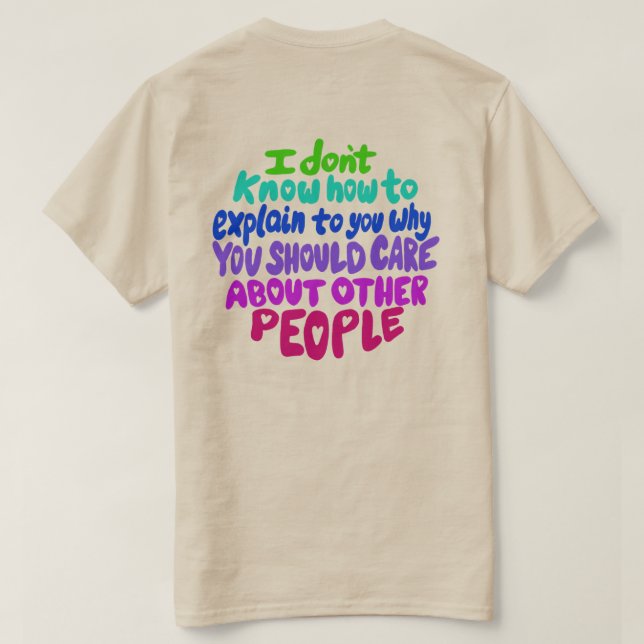 Resist Hand Letters T-Shirt (Design Rückseite)