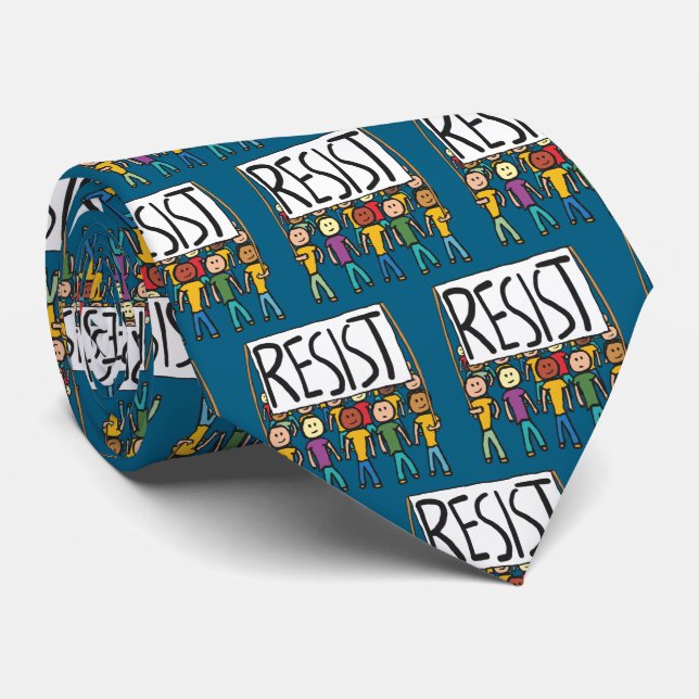 Resist Krawatte (Gerollt)