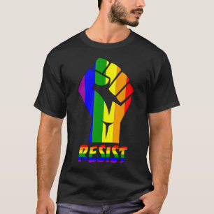 Resist Lgbt Pride Liebe T Shirt Gay Lesbian Cool T