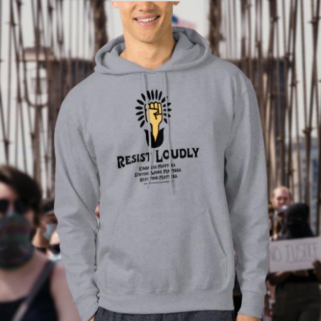 Resist Louly Hoodie | Pro-Gleichheit, Pro-Demokrat (Von Creator hochgeladen)