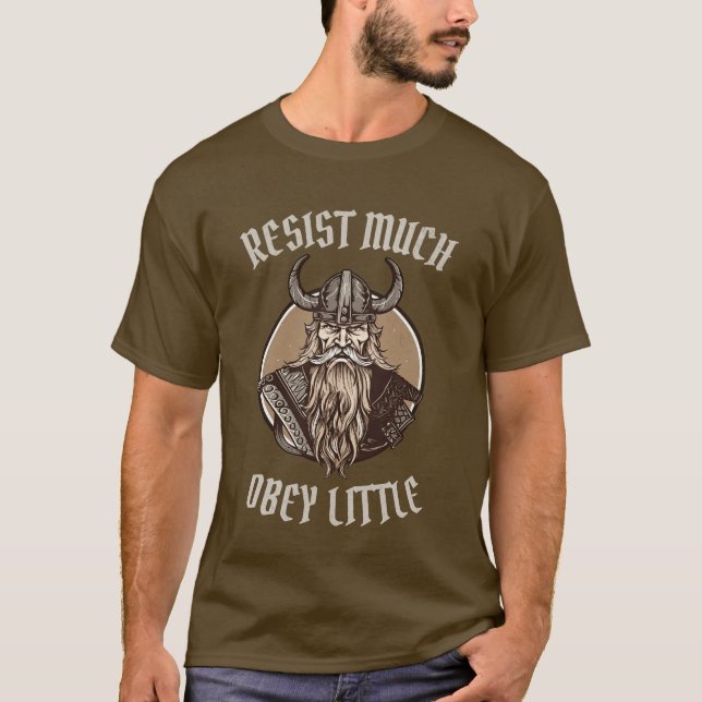 Resist Much Obey Kleiner Nordic Viking T - Shirt (Vorderseite)