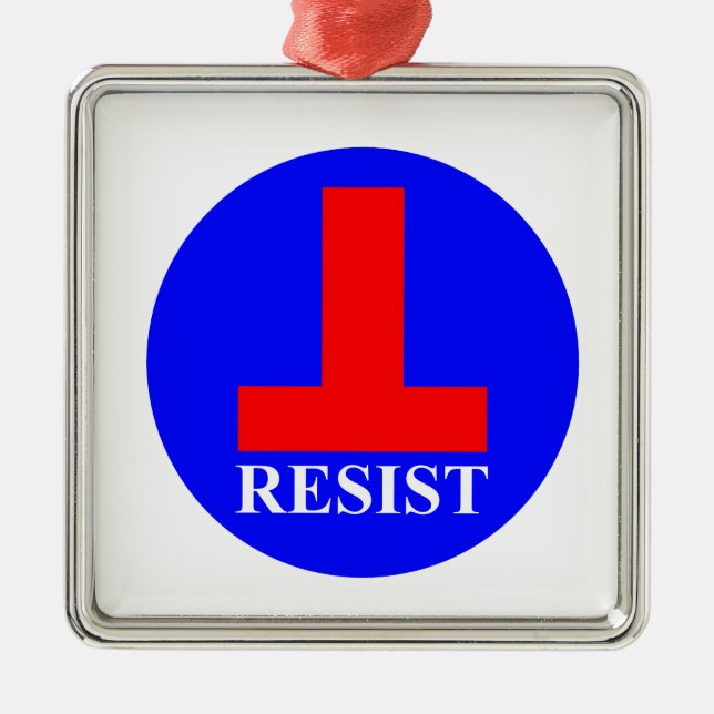 Resist Ornament Aus Metall (Vorne)