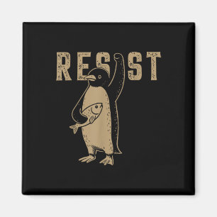 Resist Penguin Activism Grafik Design Magnet
