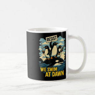 Resist Penguin Activism Graphic Design _8 Kaffeetasse