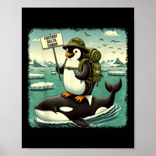 Resist Penguin Activism Graphic Funny Pinguin Agai Poster
