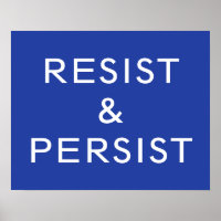 Resist & Persist Blau
