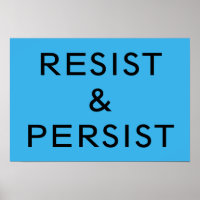 Resist & Persist hellblau