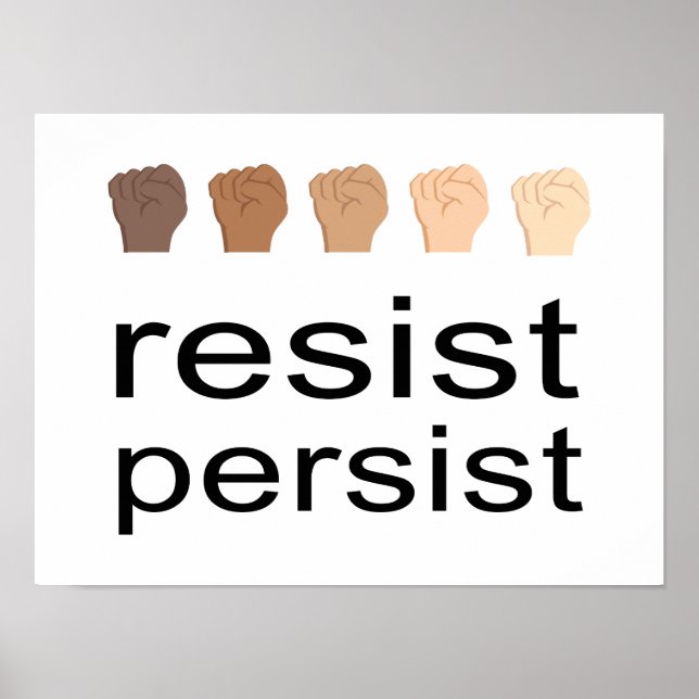 Resist Persist Poster (Vorne)