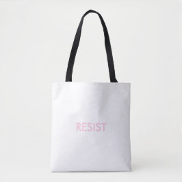 Resist Persist rosa zweiseitige minimalistische Si