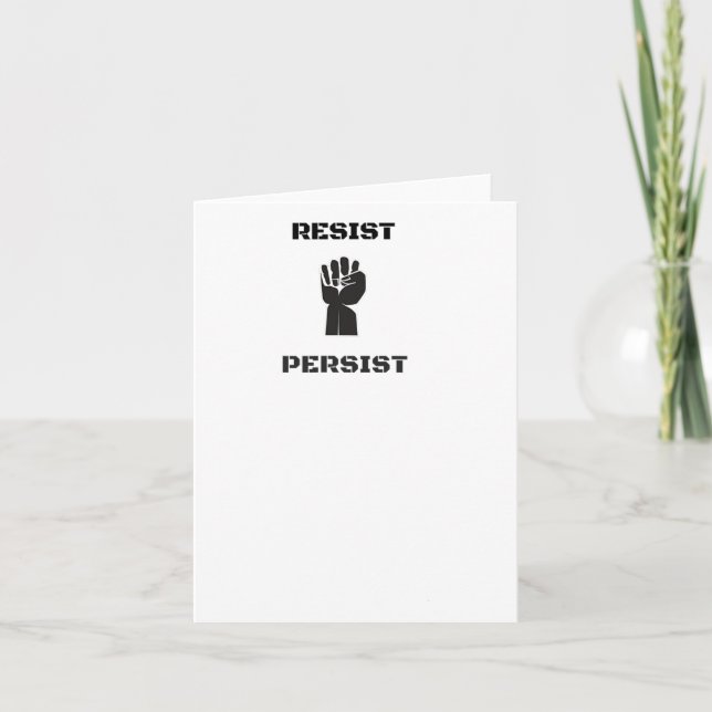 Resist Persistische Unterdrückung des Shirts Männe Karte (Vorderseite)