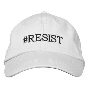 #Resist politischer Protest Bestickte Baseballkappe