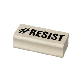 #Resist Politischer Protest Gummistempel