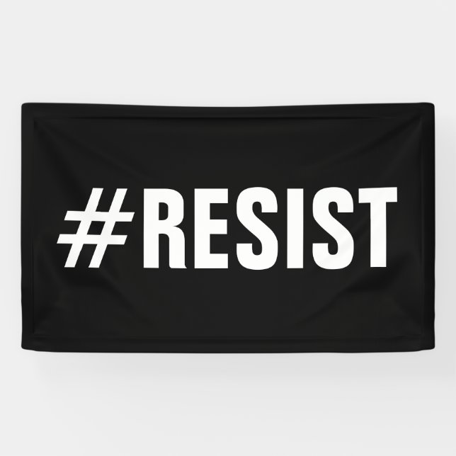 #Resist Politischer Protest März Banner (Horizontal)