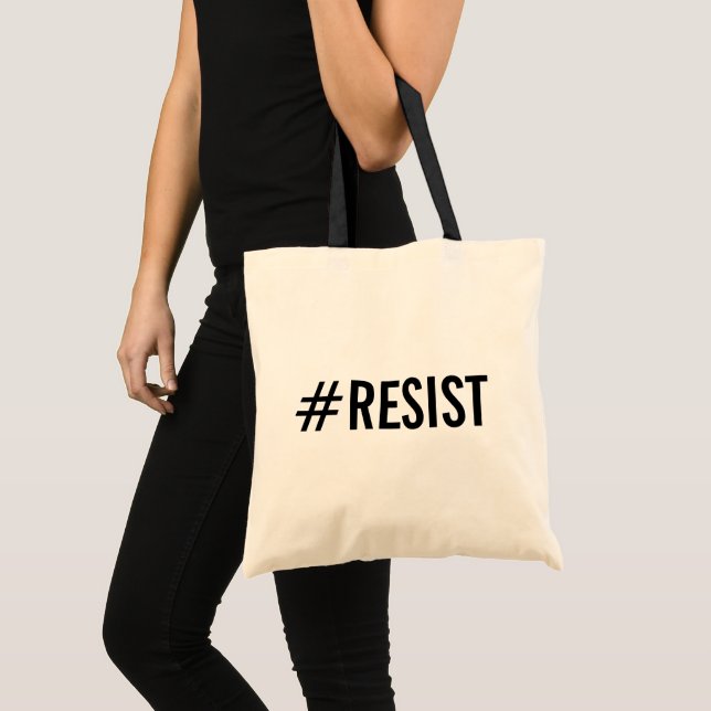 #Resist Politischer Protest Tragetasche (Vorderseite (Produkt))