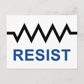 Resist Postkarte