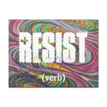 Resist Postkarte