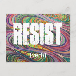 Resist Postkarte
