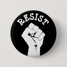 #Resist Protester Fist Anti-Trump-politischer Butt Button