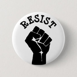 #Resist Protestierender-Faust Anti-Trumpf Button