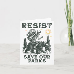 Resist Rett unsere Parks Alt US Nationalparks Bear Karte