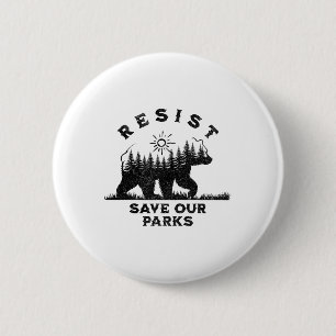 Resist Rette unsere Parks Alt US Nationalparks Ant Button