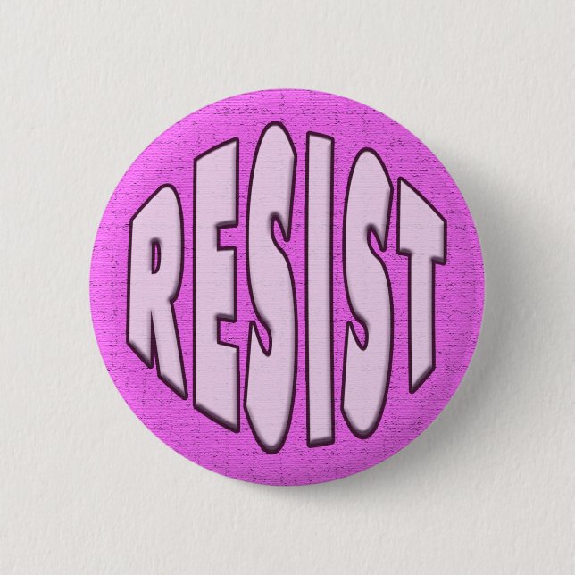 Resist - rosa Taste Button (Vorderseite)