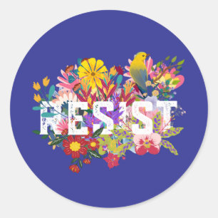 Resist Runder Aufkleber