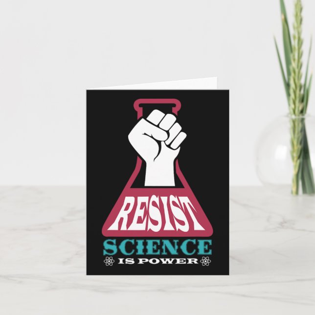 Resist Science ist Power Future Scientistry Chemis Karte (Vorderseite)