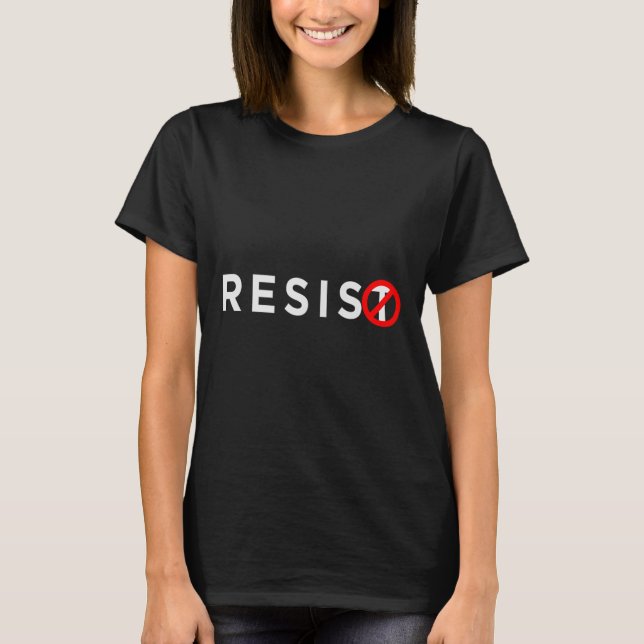 Resist Shirt #resiste gegen Trump #unteilbar (Vorderseite)