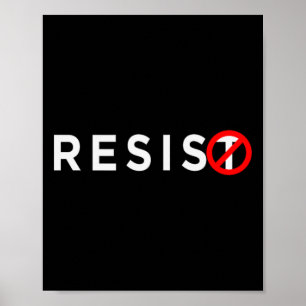 Resist Shirt #resiste gegen Trump #unteilbar 1 Poster