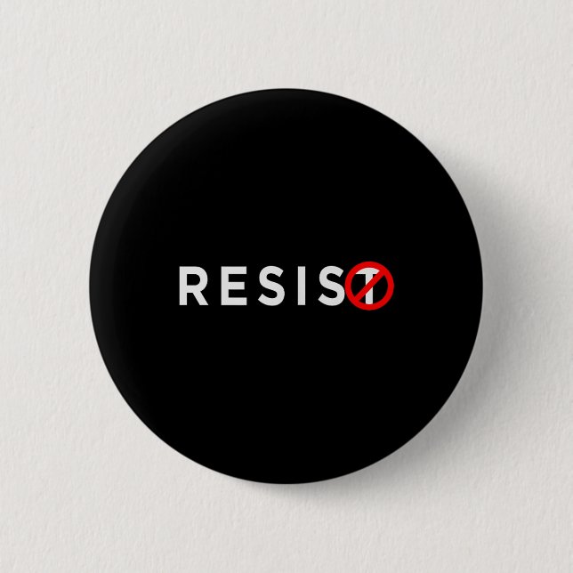 Resist Shirt #resiste gegen Trump #unteilbar Button (Vorderseite)