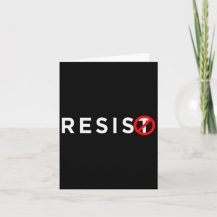 Resist Shirt #resiste gegen Trump #unteilbar Karte