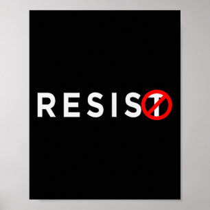Resist Shirt #resiste gegen Trump #unteilbar Poster