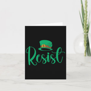 Resist St Patricks Day Anti Trump Politische Prote Karte