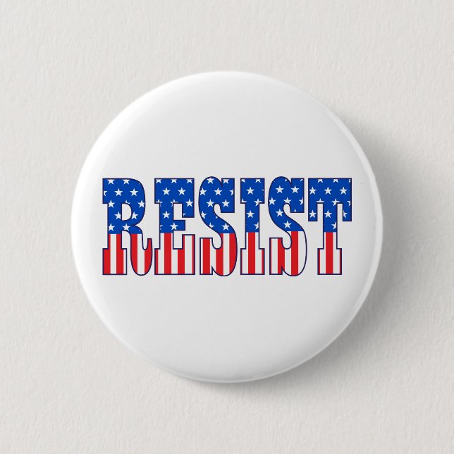 Resist | Stars und Streifen Button (Vorderseite)